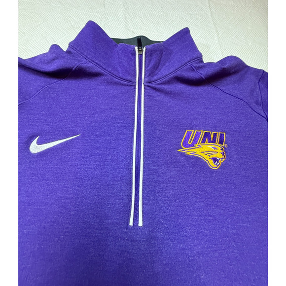 University Of Northern Iowa Nike Dri Fit 1/4 Zip Long Sleeve Womens Size Small - Picture 3 of 12